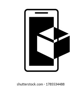 Augmented reality Application Phone icon vector illustration