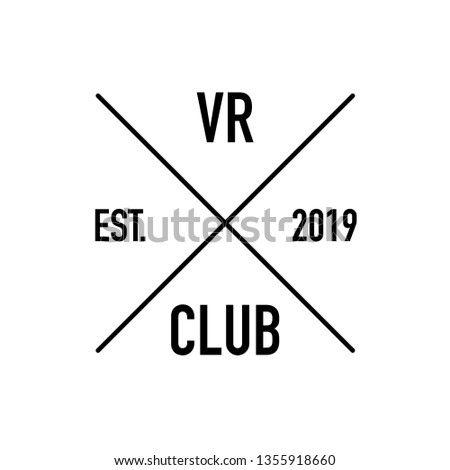 augmented reality club logo established 2019 white background