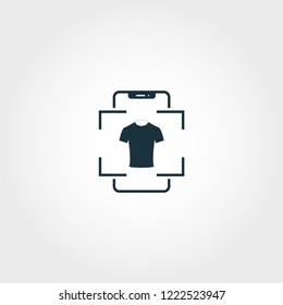 Augmented Reality Commerce creative icon. Premium style design from visual device icons collection. Simple augmented reality commerce icon for web design and printing