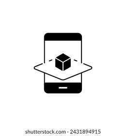 augmented reality concept line icon. Simple element illustration. augmented reality concept outline symbol design.