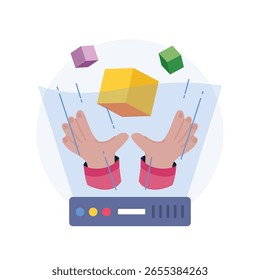 Augmented Reality Concept Style illustrations. EPS 10 File  