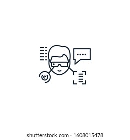Augmented reality creative icon. From Augmented Reality icons collection. Isolated Augmented reality sign on white background