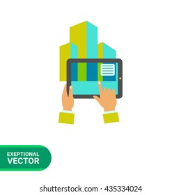 Augmented reality flat icon