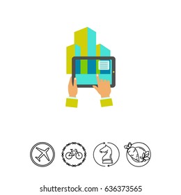 Augmented reality flat icon