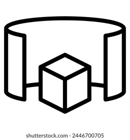 Augmented Reality Future things icon illustration