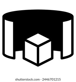 Augmented Reality Future things icon illustration