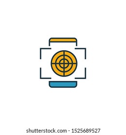 Augmented Reality Game icon. Outline filled creative elemet from visual device icons collection. Premium augmented reality game icon for ui, ux, apps, software and infographics.