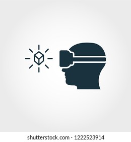Augmented Reality Glasses creative icon. Premium style design from visual device icons collection. Simple augmented reality glasses icon for web design and printing