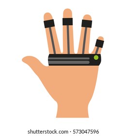 augmented reality glasses icon vector illustration design