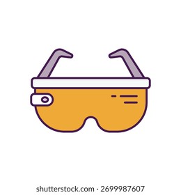 Icono de Vector de gafas de realidad aumentada ilustración de stock