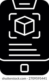 Augmented Reality Glyphe Stil Symboldesign