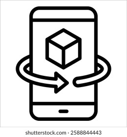 Augmented Reality Icon Element For Design