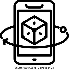 Augmented Reality Icon Element For Design