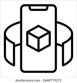 Elemento De Ícone De Realidade Aumentada Para Design