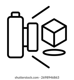 Symbol für erweiterte Realität für Design und Vektorgrafik