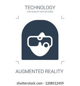 augmented reality icon. high quality filled augmented reality icon on white background. from technology collection flat trendy vector augmented reality symbol. use for web and mobile