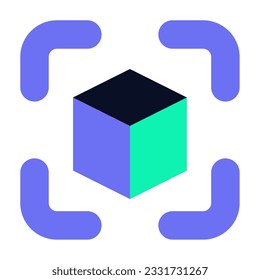Augmented Reality Icon Illustration can be used for uiux, web, etc