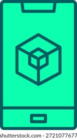 Signo de arte de símbolo de icono de realidad aumentada