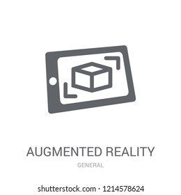 augmented reality icon. Trendy augmented reality logo concept on white background from General collection. Suitable for use on web apps, mobile apps and print media.