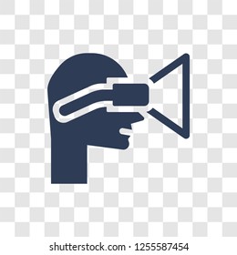 Augmented reality icon. Trendy Augmented reality logo concept on transparent background from Artificial Intelligence collection