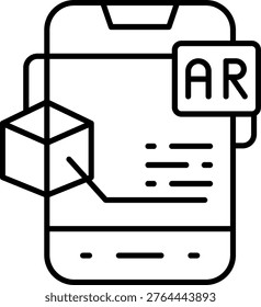Augmented Reality Icon Vector Element line icon design vector icons