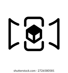 Icono de realidad aumentada Ilustración de diseño de símbolos de Vector