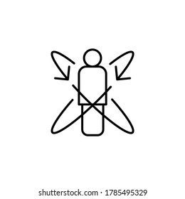 Symbol für erweiterte Realität. VR-Technologie. Vektorgrafik