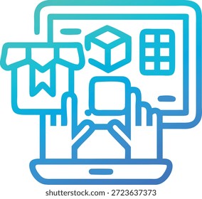 Conjunto de iconos de realidad aumentada para Tecnología AR, superposición virtual, dispositivos inteligentes, experiencia interactiva y futuro diseño digital
