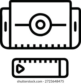 Conjunto de iconos de realidad aumentada para Tecnología AR, superposición virtual, dispositivos inteligentes, experiencia interactiva y futuro diseño digital