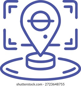 Augmented Reality Icons Set for AR Technology, Virtual Overlay, Smart Devices, Interactive Experience and Future Digital Design