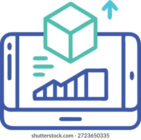 Conjunto de iconos de realidad aumentada para Tecnología AR, superposición virtual, dispositivos inteligentes, experiencia interactiva y futuro diseño digital