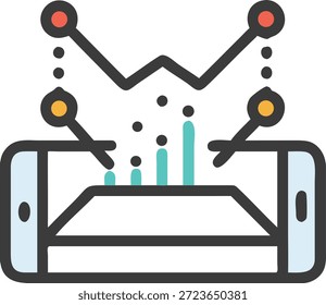 Conjunto de iconos de realidad aumentada para Tecnología AR, superposición virtual, dispositivos inteligentes, experiencia interactiva y futuro diseño digital