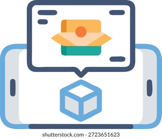 Symbole für erweiterte Realität für AR-Technologie, virtuelles Overlay, intelligente Geräte, interaktive Erfahrung und zukünftiges digitales Design