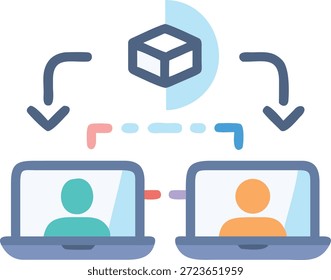 Conjunto de iconos de realidad aumentada para Tecnología AR, superposición virtual, dispositivos inteligentes, experiencia interactiva y futuro diseño digital