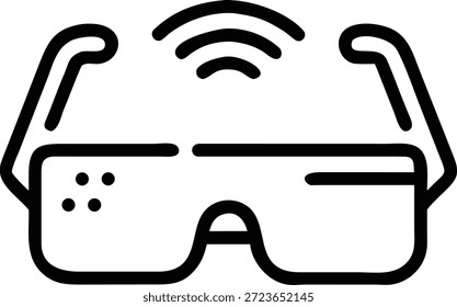 Ícones de realidade aumentada definidos para tecnologia AR, sobreposição virtual, dispositivos inteligentes, experiência interativa e design digital futuro