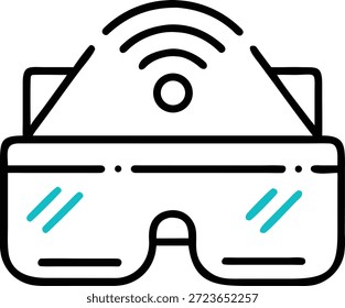 Conjunto de iconos de realidad aumentada para Tecnología AR, superposición virtual, dispositivos inteligentes, experiencia interactiva y futuro diseño digital