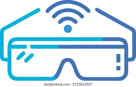 Conjunto de iconos de realidad aumentada para Tecnología AR, superposición virtual, dispositivos inteligentes, experiencia interactiva y futuro diseño digital