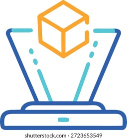 Conjunto de iconos de realidad aumentada para Tecnología AR, superposición virtual, dispositivos inteligentes, experiencia interactiva y futuro diseño digital