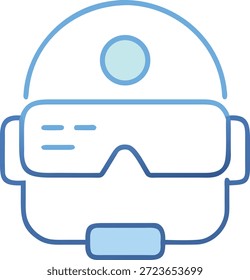 Symbole für erweiterte Realität für AR-Technologie, virtuelles Overlay, intelligente Geräte, interaktive Erfahrung und zukünftiges digitales Design