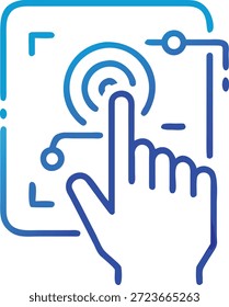 Symbole für erweiterte Realität für AR-Technologie, virtuelles Overlay, intelligente Geräte, interaktive Erfahrung und zukünftiges digitales Design