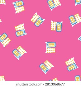 augmented reality industry 4 vector seamless pattern augmented reality industry 4 sign illustration