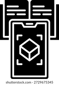 Augmented Reality Learning with Phone and Book Icon