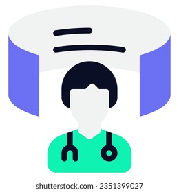Augmented Reality in Medical Training Icon for uiux, infographic, etc