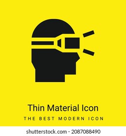 Augmented Reality minimal bright yellow material icon