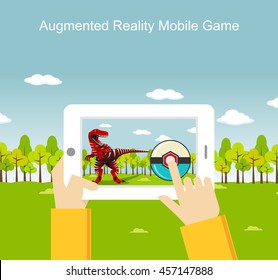 Augmented reality mobile game.