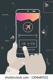 Augmented reality navigation and travel mobile app concept