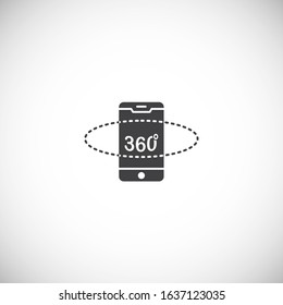 Augmented reality related icon on background for graphic and web design. Creative illustration concept symbol for web or mobile app.
