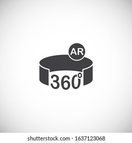 Augmented reality related icon on background for graphic and web design. Creative illustration concept symbol for web or mobile app.