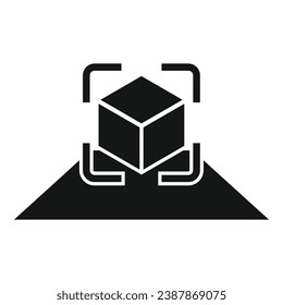 Augmented reality space icon simple vector. Vr device. Future game