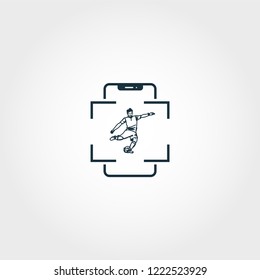 Augmented Reality Sport creative icon. Premium style design from visual device icons collection. Simple augmented reality sport icon for web design and printing